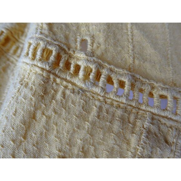 PrAna 100% Organic Cotton Women Yellow Top Size L - Picture 7 of 9